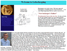 Tablet Screenshot of gobeekeeping.com